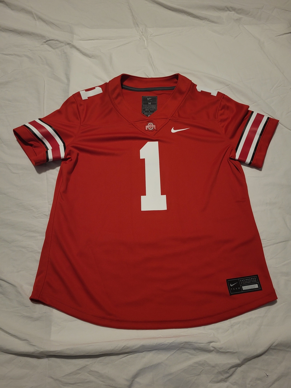 Nike Ohio State Buckeyes #1 Football Jersey Scarlet Red Men's Size Medium